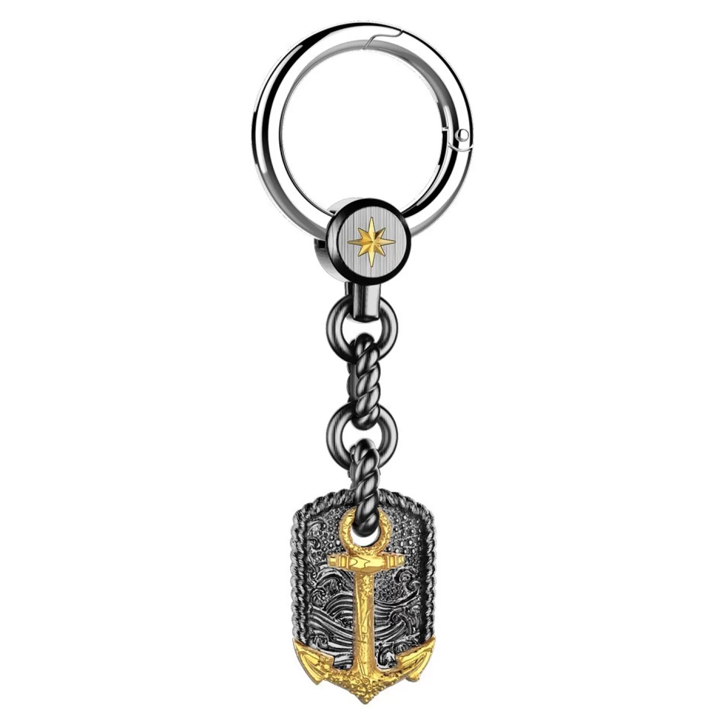 Zancan Gioielli Accessories>Silver Keychain With Anchor.