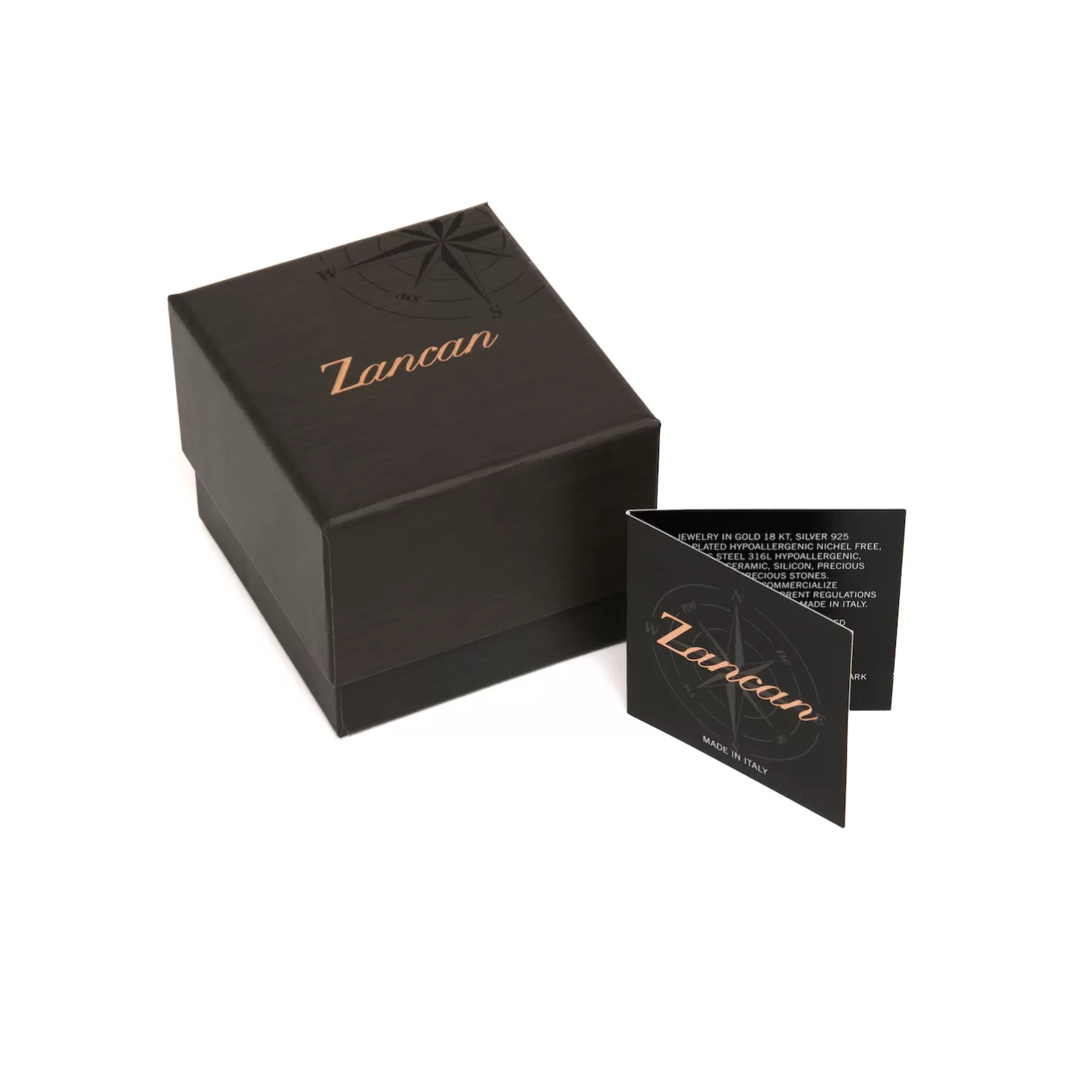 Zancan Gioielli Accessories>Zancan Burnished Silver Circular Cufflinks With Black Stones.